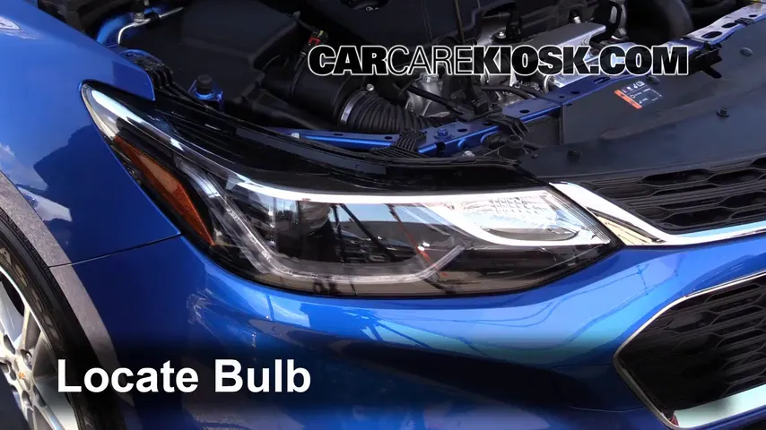 2016 Chevrolet Cruze LT 1.4L 4 Cyl. Turbo Lights Highbeam (replace bulb)